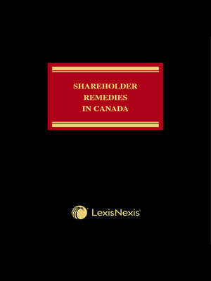 cover image of Shareholder Remedies in Canada